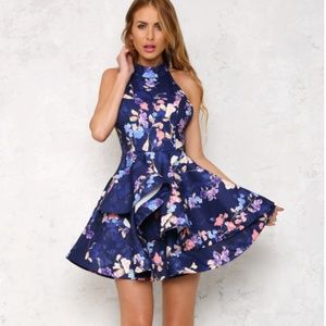 NWT Floral Halter Dress